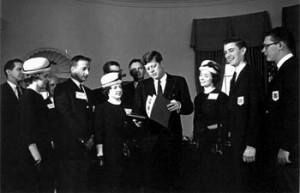 4-H Reporters with President Kennedy 